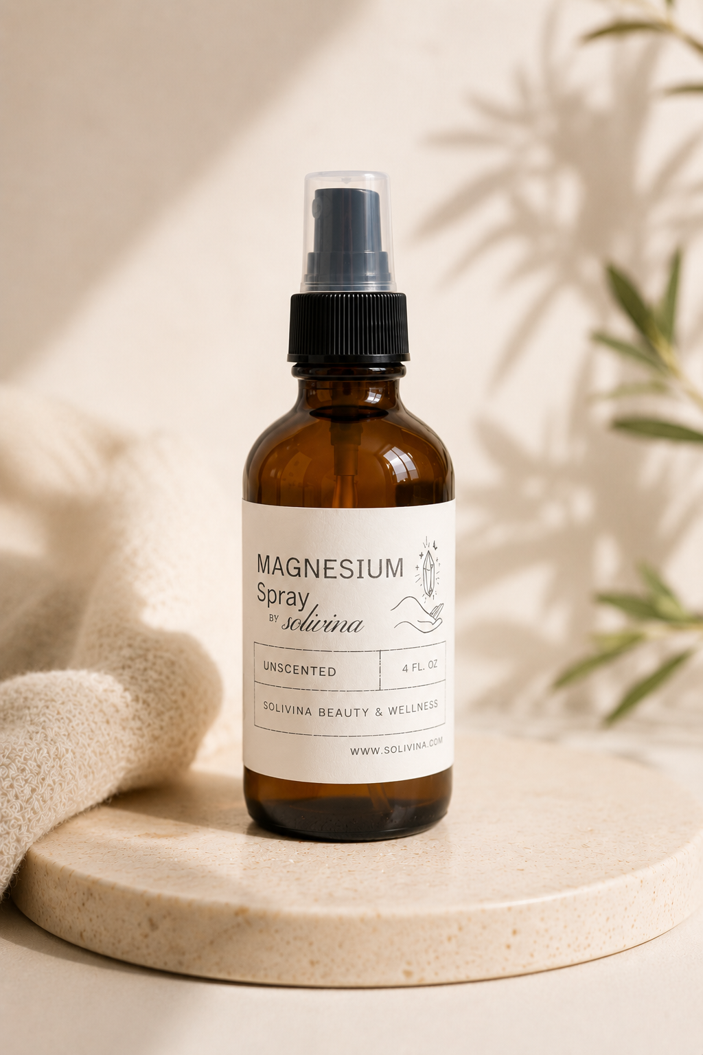 Solivina Unscented Magnesium Spray